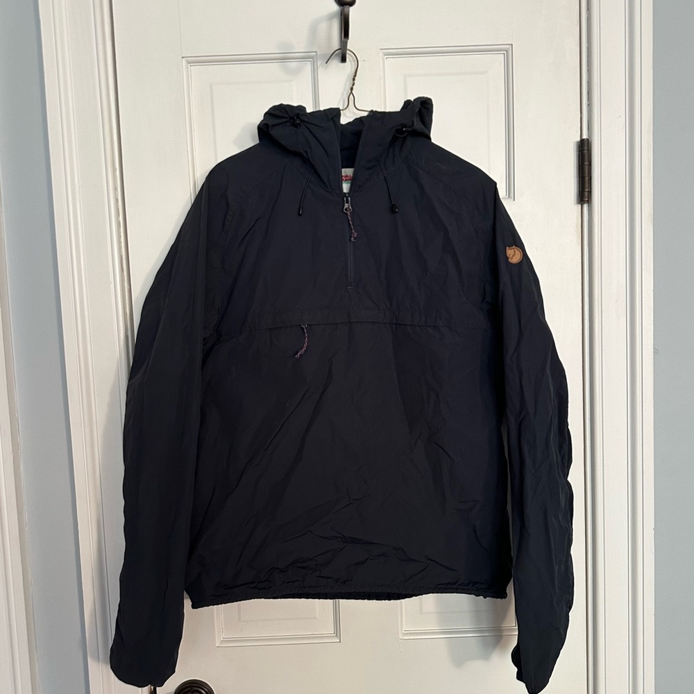 Fjallraven Navy Anorak Shell Jacket